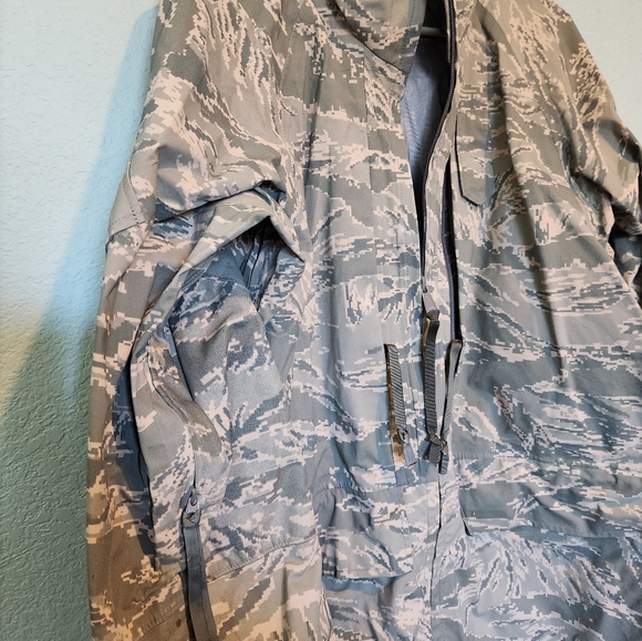 Parka APECS USAF Tiger Stripe Camouflage SPM1C1 07 C 1019 Medium Long W Beanie - Picture 4 of 10